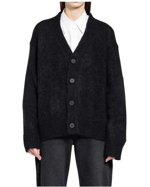 Studio Nicholson Truien & Vesten ,Zwart ,Wol Trey Cardigan