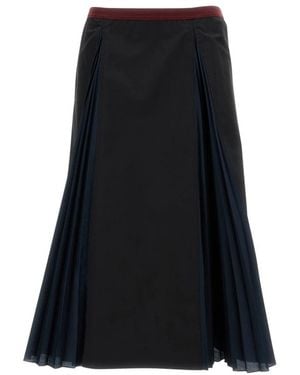 Plan C Midi Skirts - Black