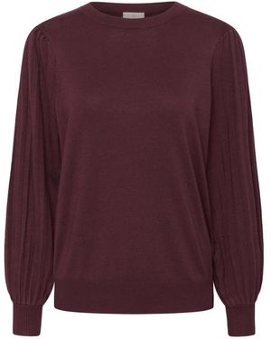 Kaffe Round-Neck Knitwear - Morado