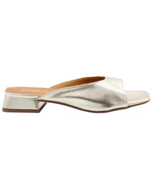 CTWLK Heeled Mules - Bianco