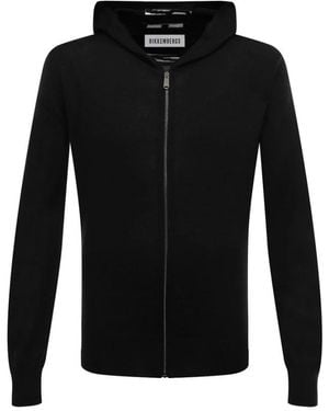 Bikkembergs Hoodies & Sweatvesten ,Zwart ,Cardigan