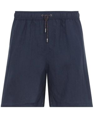 Sease Hemp Drawstring Shorts - Blau