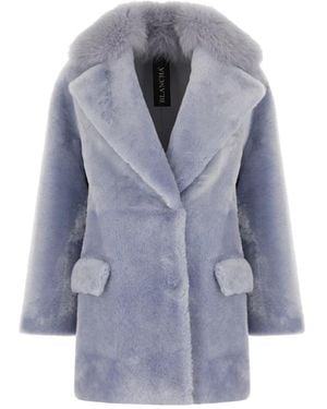 Blancha Faux Fur & Shearling Jackets - Blue