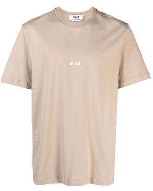 MSGM T-Shirts - Natural