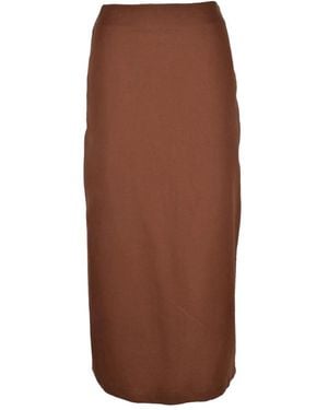 WEILI ZHENG Midi Skirts - Marrón