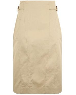 Alberta Ferretti Midi Skirts - Natural