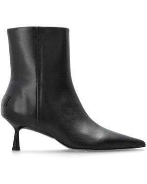 AllSaints Vivian Leren Laarzen - Zwart