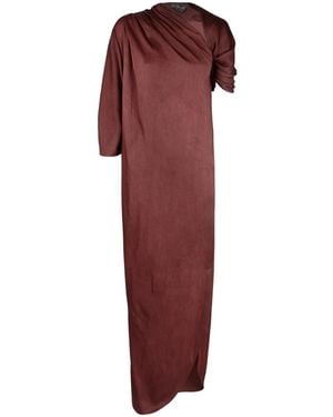 Cortana Ocaso Satin Maxi Jurk - Rood