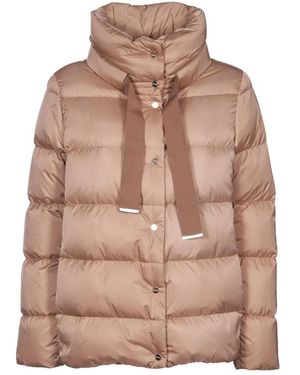 Herno Chaqueta Capa De Seda Camel Aw 24, Mujer, Talla - Marrón