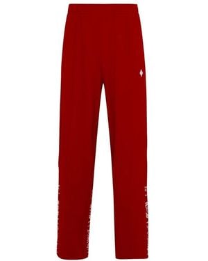 Marcelo Burlon Straight Trousers - Red