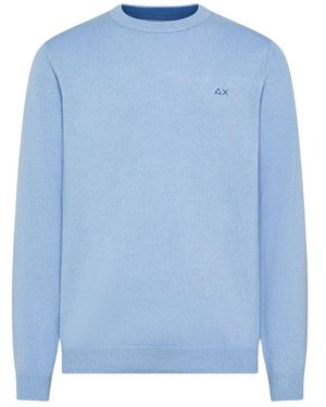 Sun 68 Round-Neck Knitwear - Azul