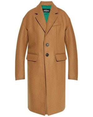 DSquared² Single-Breasted Coats - Marrone