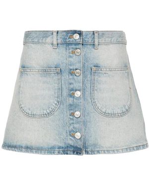 Courreges Denim Skirts - Blu