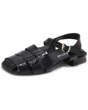 Mimmu Flat Sandals - Black