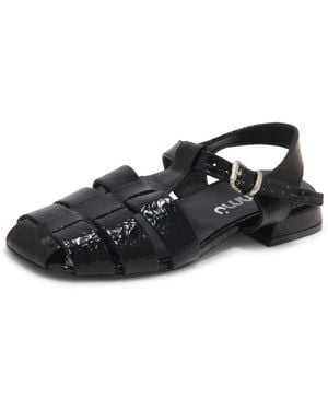 Mimmu Flat Sandals - Black