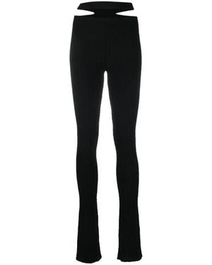 ANDREA ADAMO Slim-Fit Trousers - Noir