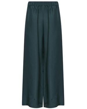 Weekend by Maxmara Cropped Broek Met Wijde Pijpen - Groen