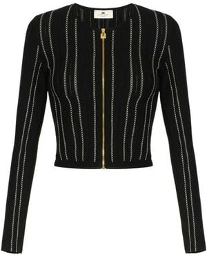 Elisabetta Franchi Cardigans - Negro