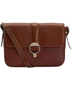 Barbour Rosa Leren Crossbodytas - Bruin