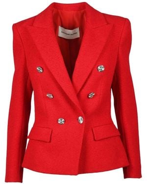 Alexandre Vauthier Stijlvolle Katoenmix Jas - Rood