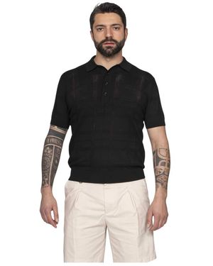 Paolo Pecora Polo Shirts - Black