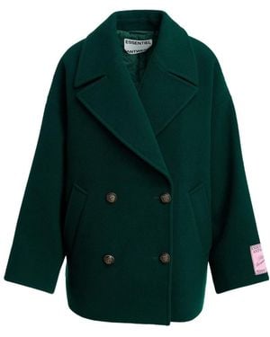 Essentiel Antwerp Double-Breasted Coats - Verde