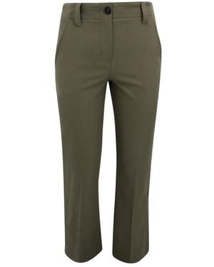 Brunello Cucinelli Cropped Trousers - Green