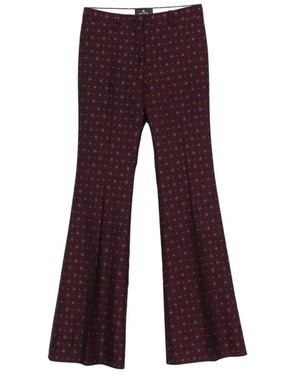 Etro Wide Trousers - Rouge