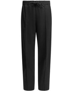 Valentino Wool Blend Drawstring Broeken - Zwart