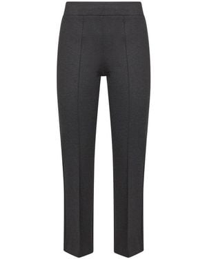 Blanca Vita Cropped Trousers - Grey