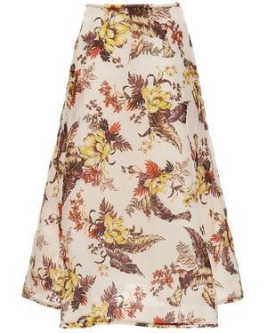 Zimmermann Midi Skirts - Natural