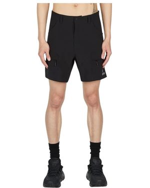 Ostrya Korte Broeken ,Zwart ,Polyester Flex Casual Wandelschort