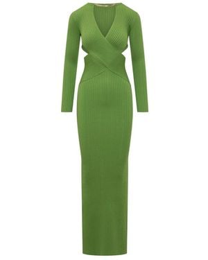 Elisabetta Franchi Knitted Dresses - Green