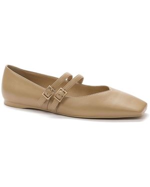 KEDDO Chique Ballerina Platte Schoenen - Naturel