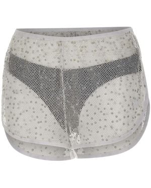 adidas Fitness ,Wit ,Training Leggings - Grijs