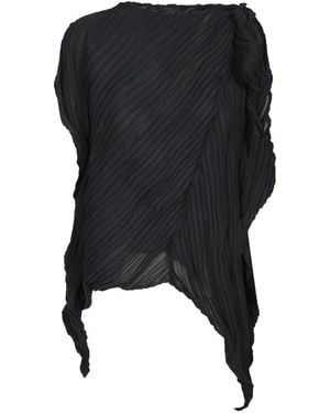 Issey Miyake Blouses - Black