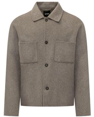 BOSS C-Carper Overshirt - Grau