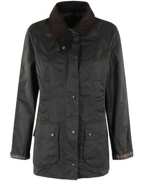 Barbour Jassen ,Groen ,Katoen Classic Beadnell Wax Jacket - Zwart