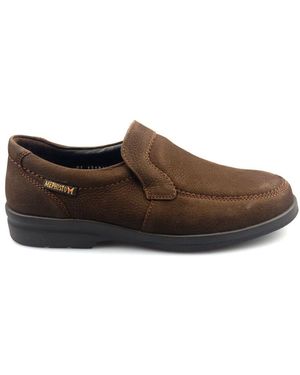 Mephisto Dunkelbrauner slip-on schuh für männer