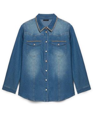 FIORELLA RUBINO Denim Shirts - Bleu