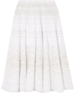 Charo Ruiz Livvy Midi Rock - Weiß