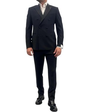 Luigi Bianchi Double Breasted Suits - Blue