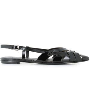 Roberto Del Carlo Schoenen ,Zwart ,Leer Lisi Ballerina