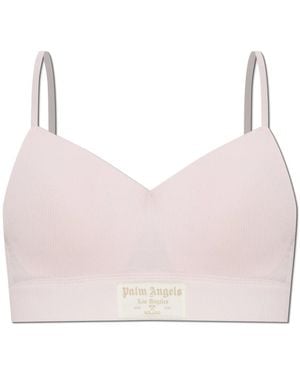 Palm Angels Logo Bralette - Pink