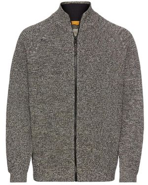 Camel Active Baumwoll-Strickjacke - Grau