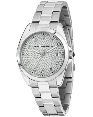 KARL LAGERFELD Accessoires ,Grijs ,Watches - Metallic