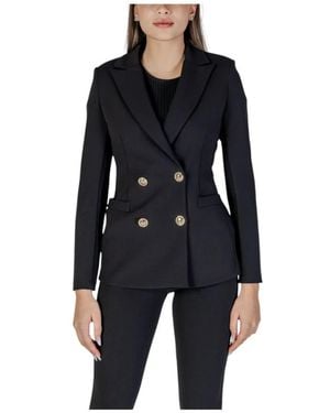 Rinascimento Zwarte Polyester Damesjasje Lente/Zomer