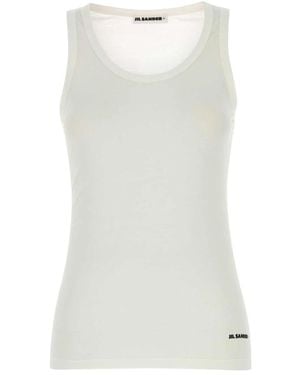 Jil Sander Sleeveless Tops - Blanco