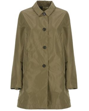Barbour Single-Breasted Coats - Green
