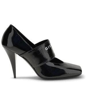 Givenchy Sliced Square Logo Court Shoes - Black
